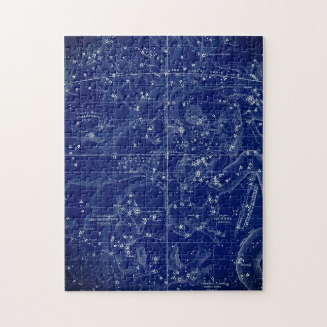 Quebra-cabeça Mapa de Constelações Antigas (Vertical)