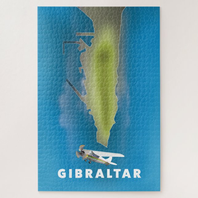 Quebra-cabeça Mapa de Gibraltar (Vertical)