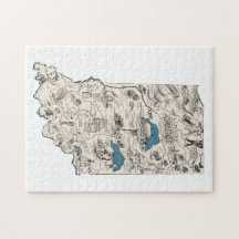 Mapa de Imagens de Vintage Hoosier em Indiana