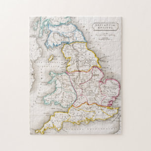 Quebra-cabeça Mapa de Inglaterra Britannia Antiqua