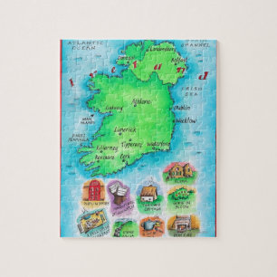 Quebra-cabeça Mapa de Ireland