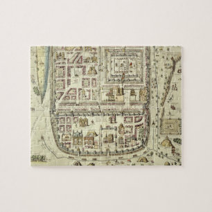 Quebra-cabeça Mapa de Jerusalem e dos arredores, 'de C