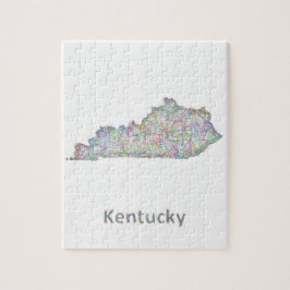 Quebra-cabeça Mapa de Kentucky