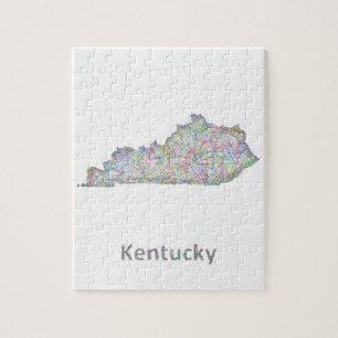 Quebra-cabeça Mapa de Kentucky