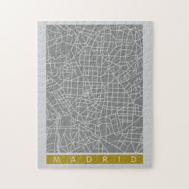 Quebra-cabeça Mapa de Madrid (Vertical)