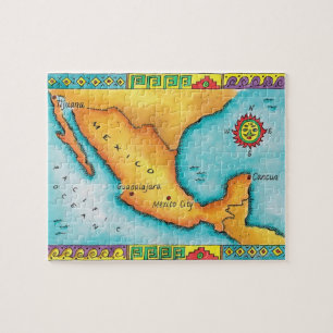 Quebra-cabeça Mapa de México