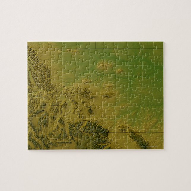 Quebra-cabeça Mapa de Montana (Horizontal)