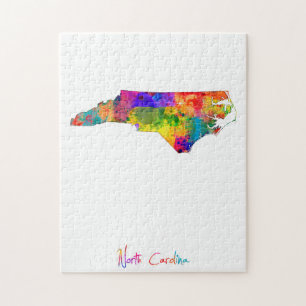 Quebra-cabeça Mapa de North Carolina