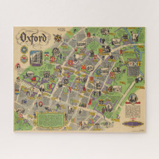 Quebra-cabeça Mapa de Oxford, Inglaterra (British Railways)