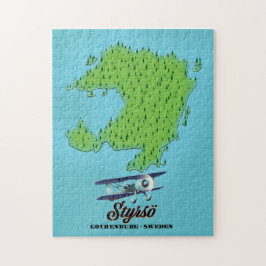 Quebra-cabeça Mapa de Styrsö Gotemburgo Suécia