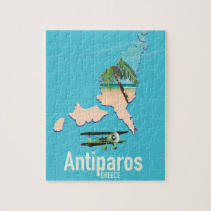 Quebra-cabeça Mapa de viagem Antiparos Grécia