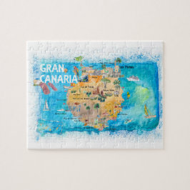 Quebra-cabeça Mapa de Viagem de Gran Canaria