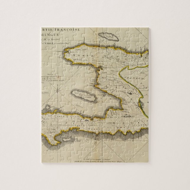 Quebra-cabeça Mapa do Atlas do Haiti (Vertical)