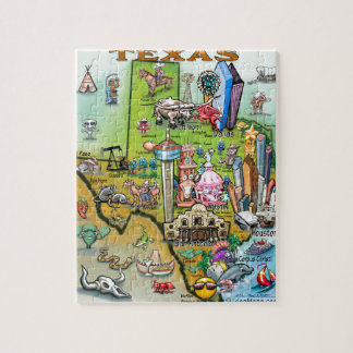 Quebra-cabeça Mapa do divertimento de Texas