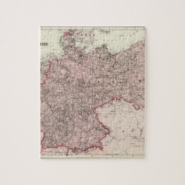 Quebra-cabeça Mapa do Império Alemão (Vertical)