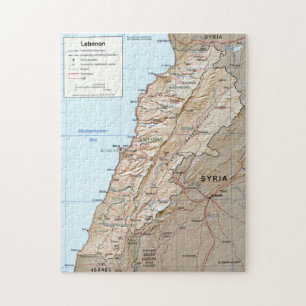 Quebra-cabeça Mapa do Líbano (2002)