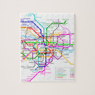 Quebra-cabeça Mapa do metro de Tokyo Japão