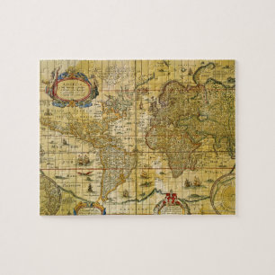 Quebra-cabeça Mapa do mundo do vintage
