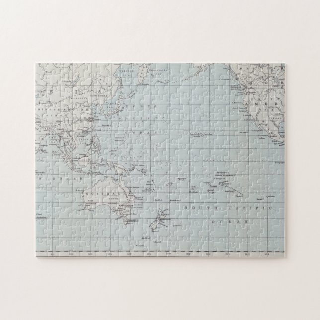 Quebra-cabeça Mapa do mundo na projeção de Mercator (Horizontal)