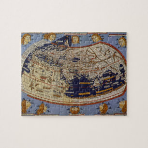Quebra-cabeça Mapa do mundo Ptolemaic antigo, Johannes de