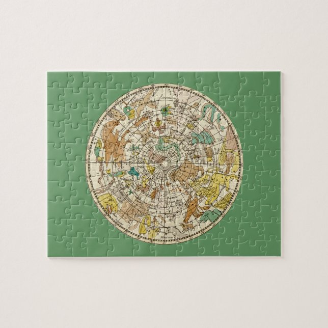 Quebra-cabeça Mapa do norte Sky Star e de Constelações (Horizontal)