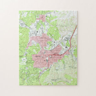 Quebra-cabeça Mapa do Prescott Arizona (1973)