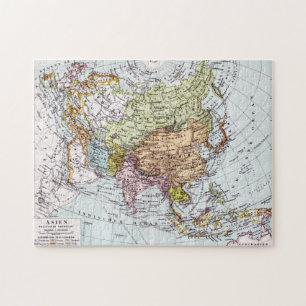 Quebra-cabeça Mapa do século XIX de Ásia
