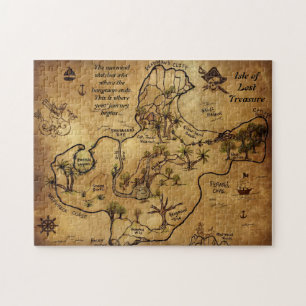 Quebra-cabeça Mapa do tesouro do pirata