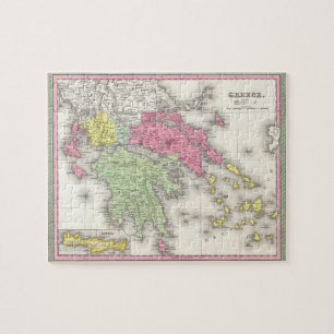 Quebra-cabeça Mapa do vintage da piscina (1853)