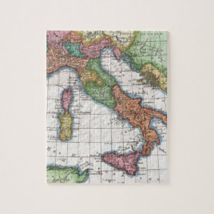 Quebra-cabeça Mapa do vintage de Italia (1780)