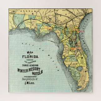 Quebra-cabeça Mapa do Vintage Florida Resort