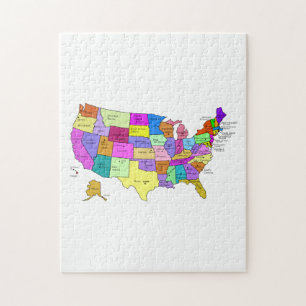 Quebra-cabeça Mapa dos Estados Unidos