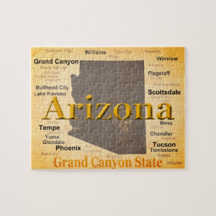 Quebra-cabeça Mapa envelhecido arizona