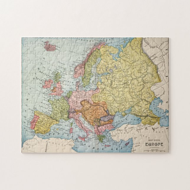 QUEBRA-CABEÇA MAPA: EUROPA, 1885 (Horizontal)
