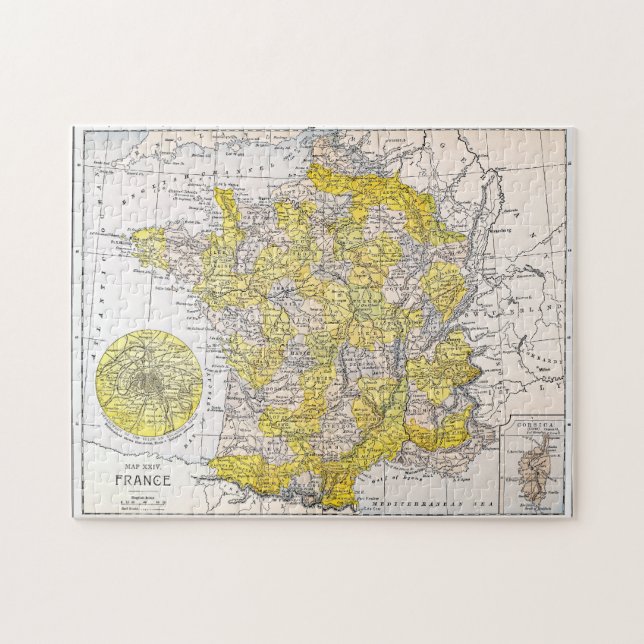 QUEBRA-CABEÇA MAPA: FRANCE (Horizontal)