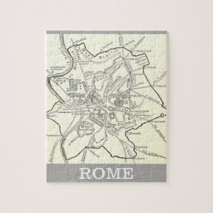 Quebra-cabeça Mapa histórico da cidade de Roma