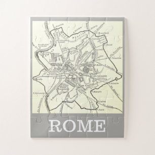 Quebra-cabeça Mapa histórico da cidade de Roma