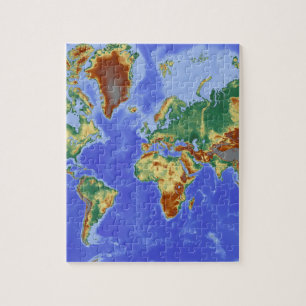 Quebra-cabeça Mapa internacional geográfico do mundo