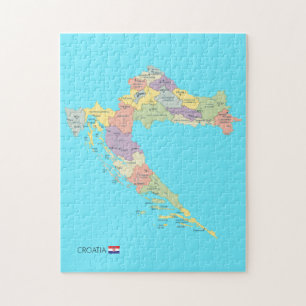 Quebra-cabeça Mapa isolado das regiões italianas