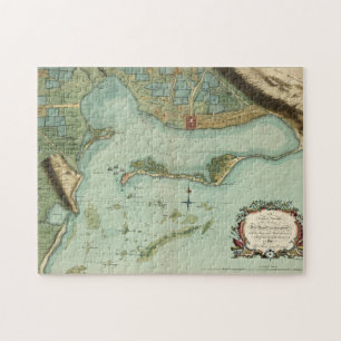 QUEBRA-CABEÇA MAPA: JAMAICA, 1756