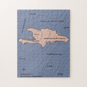 Quebra-cabeça Mapa meteorológico de Hispaniola