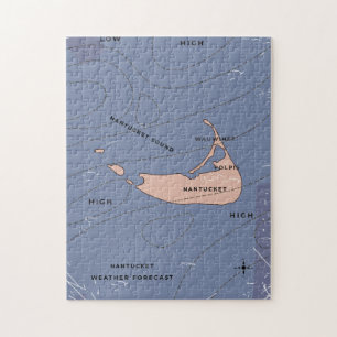 Quebra-cabeça Mapa meteorológico de Nantucket EUA