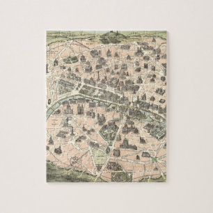 Quebra-cabeça Mapa monumental de Nouveau Paris