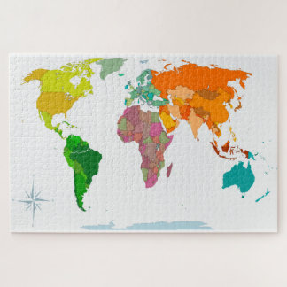 Quebra-cabeça Mapa Mundial