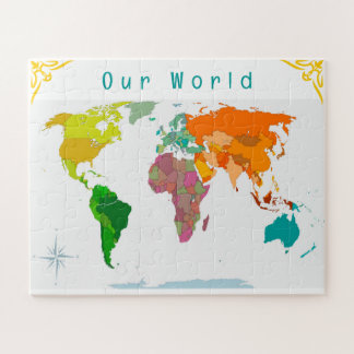 Quebra-cabeça Mapa Mundial