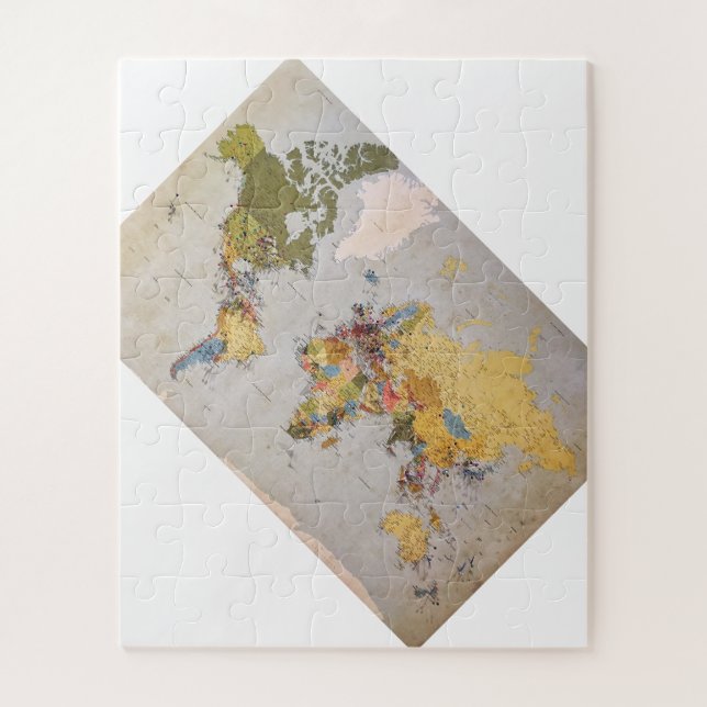 Quebra-cabeça mapa mundial (Vertical)