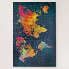 Quebra-cabeça mapa mundial, 40,6 cm x 50,8 cm, 520 peças, quebra