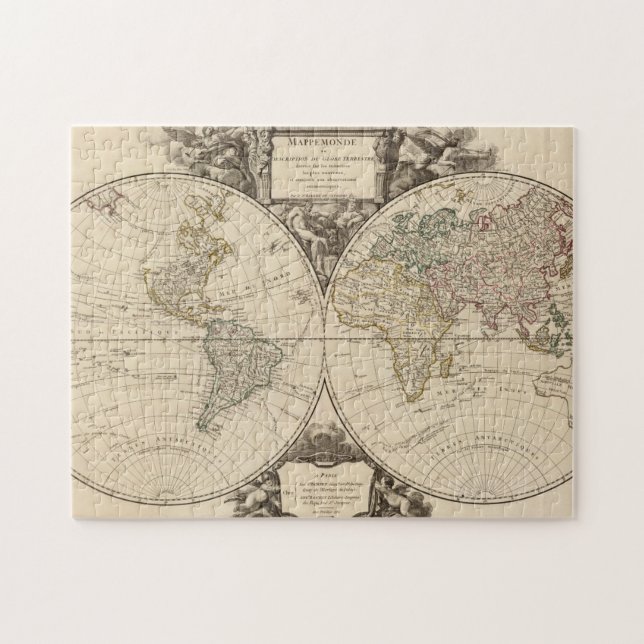 Quebra-cabeça Mapa Mundial 9 (Horizontal)