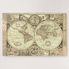Quebra-cabeça Mapa Mundial Antiquado 1000 Piece Jigsee Quebra-ca