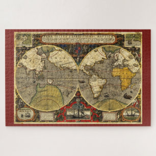 Quebra-cabeça Mapa Mundial Antiquado nº 2